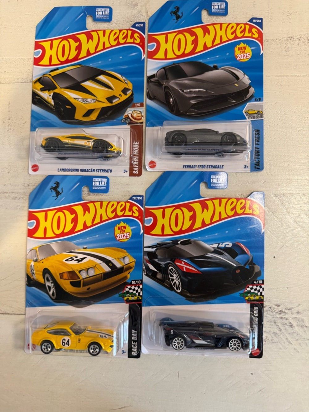 Hot Wheels Supercar Set of 4